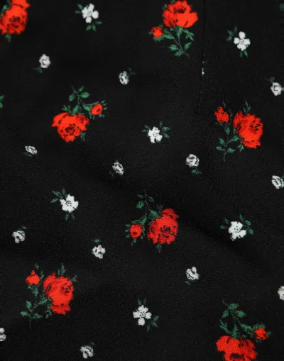 Dolce & Gabbana Floral-print Shorts In Black