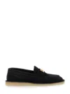 Dolce & Gabbana Dolce  Gabbana Logo Plaque Mocassins In Black