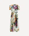 Dolce & Gabbana Flower Bouquet Print Chemisier Dress In Multi