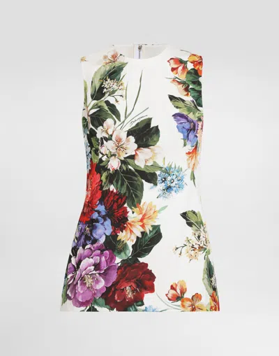 DOLCE & GABBANA FLOWER BOUQUET-PRINT TOP