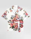 Dolce & Gabbana Oberteil Mit Blumen-print In Multi