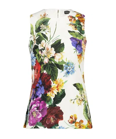 DOLCE & GABBANA DOLCE  GABBANA FLOWER BOUQUET-PRINTED TOP