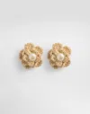 Dolce & Gabbana Dg Raffia-effect Clip-on Earrings