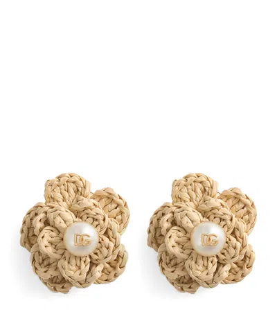 Dolce & Gabbana Flower Clip Earrings