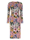 Dolce & Gabbana Silk-blend Floral Print Midi Dress