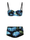 Dolce & Gabbana Bluebell Balconette Bikini Set In Black