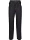 Dolce & Gabbana `flower Power` 5-pocket Jeans In Blue