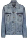 DOLCE & GABBANA `FLOWER POWER` DENIM JACKET