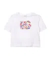 Dolce & Gabbana Logo Print Cotton Jersey T-shirt In White