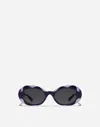 Dolce & Gabbana Flower Power Sunglasses In Purple
