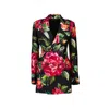 Dolce & Gabbana Rose-print Double-breasted Blazer