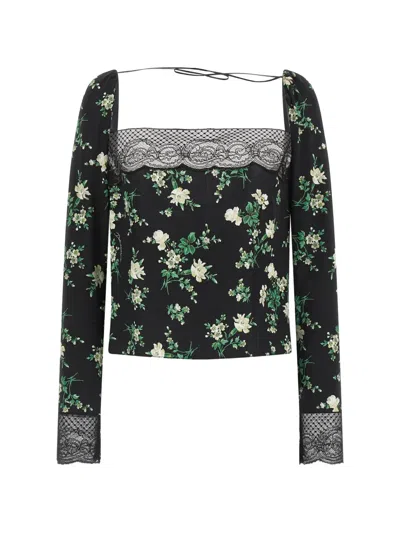 Dolce & Gabbana Flower Print Blouse In Multi