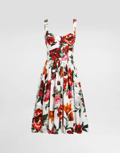 DOLCE & GABBANA FLOWER-PRINT DRESS