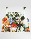 Dolce & Gabbana Flower-print Poplin Top