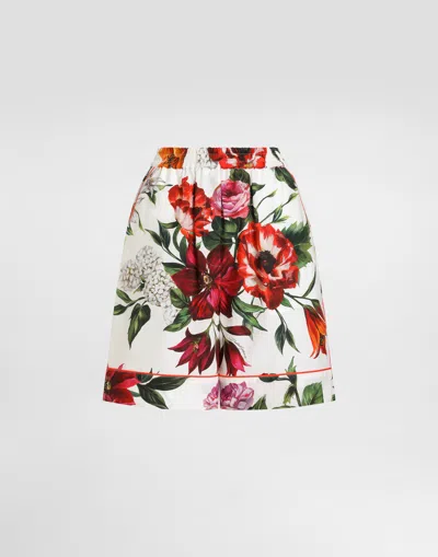 DOLCE & GABBANA FLOWER-PRINT SHORTS