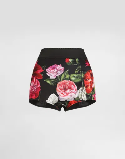 Dolce & Gabbana Flower-print Shorts