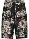 DOLCE & GABBANA DOLCE & GABBANA FLOWER PRINT SILK SHORTS