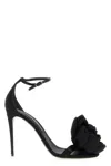 Dolce & Gabbana Keira 105 Satin Bow Sandals In Patent Leather