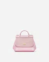 Dolce & Gabbana Foiled Calfskin Sicily Bag In Pink