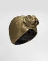 Dolce & Gabbana Metallic Stretch Turban In Gold