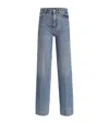 Dolce & Gabbana Fold-effect High-rise Jeans In Blue