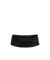 Dolce & Gabbana Folded-design Silk Belt In Black