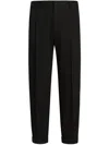 Dolce & Gabbana Cotton-gabardine Tailored Trousers - Men's - Cotton/spandex/elastane In Black