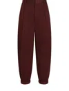 Dolce & Gabbana Folded-edge Trousers In Red