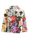 Dolce & Gabbana Floral Pattern Collared Neck Long Sleeves Shirt In Multi