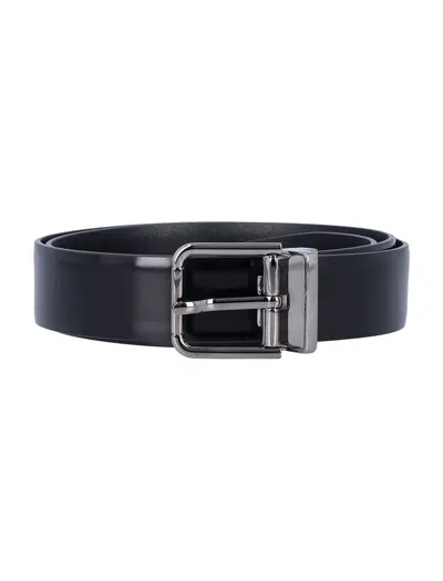 Dolce & Gabbana Formal Belt In Black