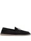 Dolce & Gabbana Logo-lettering Suede Loafers