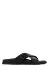 Dolce & Gabbana Men Black Leather Sandals, 9 Luxury Sandals & Floaters For Men Darveys In Multi