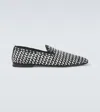 Dolce & Gabbana Formale Woven Leather Loafers In Black