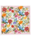 Dolce & Gabbana Floral-print Silk Twill Foulard Scarf (50x50) In Hdsku Bianco Bordeaux
