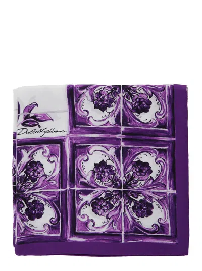Dolce & Gabbana Foulard 90x90 In Purple