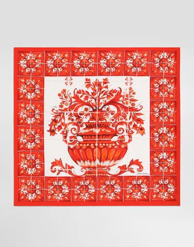 Dolce & Gabbana Foulard 90x90 In Red