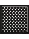 Dolce & Gabbana Silk Twill Scarf In Eight In Black