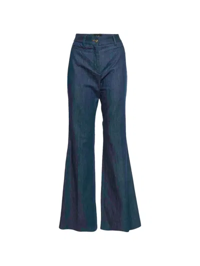 Pre-owned Dolce & Gabbana Four-pockets Wide-leg Jeans In Blue