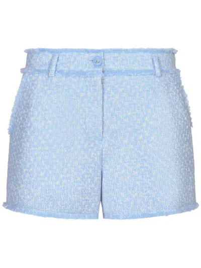 DOLCE & GABBANA FRAYED DETAILING TAILORED SHORTS