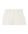 Dolce & Gabbana Frayed Detailing Tailored Shorts In White