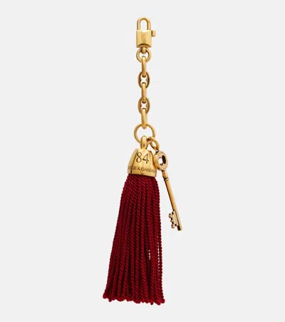 Dolce & Gabbana Fringed Bag Charm In Gold