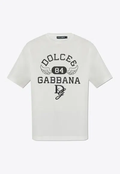 Dolce & Gabbana Men Cotton T-shirt In White