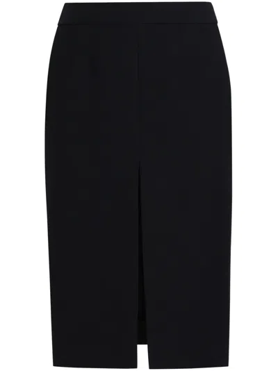 DOLCE & GABBANA FRONT-SLIT MIDI SKIRT