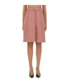 Dolce & Gabbana "rachel" Tweed Midi Skirt In Pink