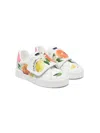 Dolce & Gabbana Fruit-print Leather Sneakers In White