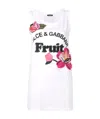 Dolce & Gabbana Fruit Tank Top In White