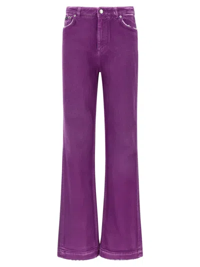 DOLCE & GABBANA FUCHSIA 5-POCKET PANTS