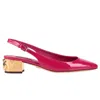 Dolce & Gabbana Patent-leather Slingback Pumps