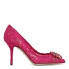 Dolce & Gabbana Fuchsia Polyamide Heeled Shoes In Pink