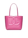Dolce & Gabbana Fuchsia Shoulder Bag With Logo Dg In Leather Woman In Pink